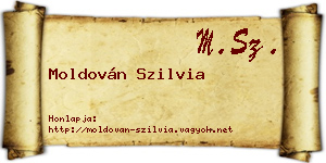 Moldován Szilvia névjegykártya