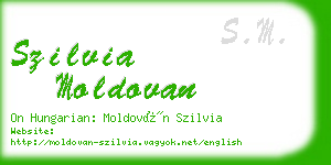 szilvia moldovan business card